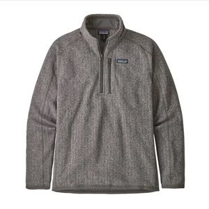 Men's Better Sweater 1/4-Zip Fleece Heather Gray size M